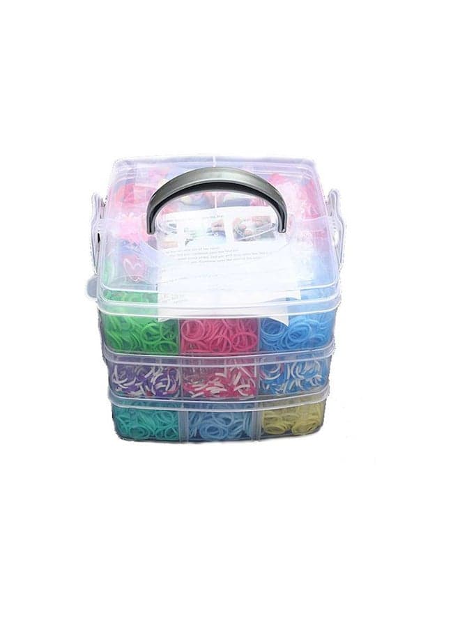 4800-Piece Colourful Creative Gum Rubber Loom Bands Bracelet Making Kit