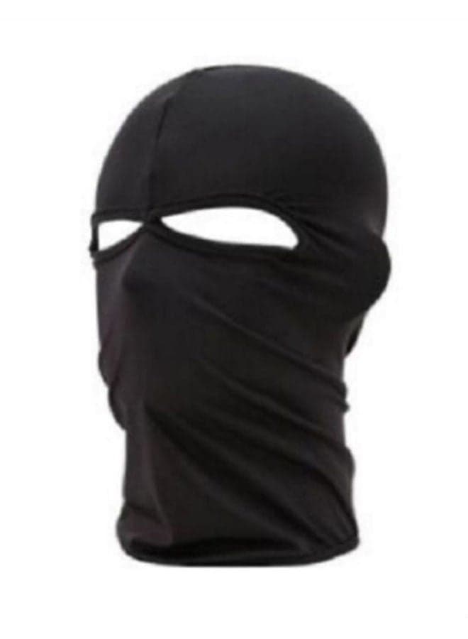 Windproof And Dustproof Headset Safe Durable Themed Party Cosplay Mask Black 40x22cm