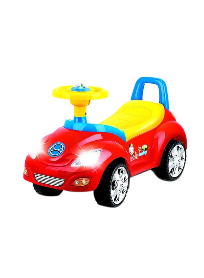 Music Cartoon Ride-On Car With Comfortable Seat And Backrest For Your Kids 65.5x21x28cm