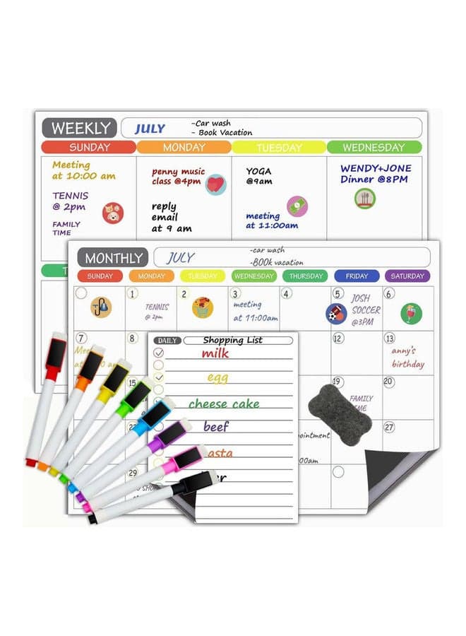Magnetic Whiteboard Multicolour