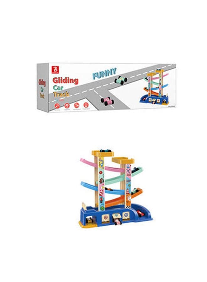 Gliding Car Track Toy Colorful With Durable And Portable For 3+ Years Kid