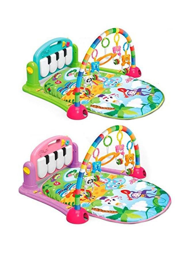 High-Quality Kick And Play Activity Gym With Musical Keyboard Mat Piano Fitness Rack