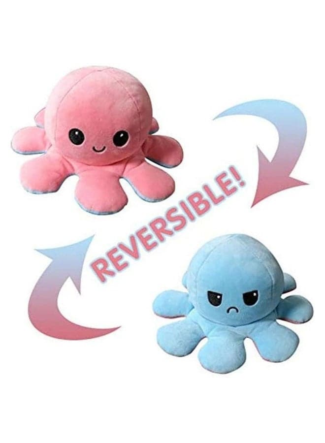 Double-Sided Two-Colour Flip Octopus Durable Pp Cotton Plush Toy For Kids 20cm