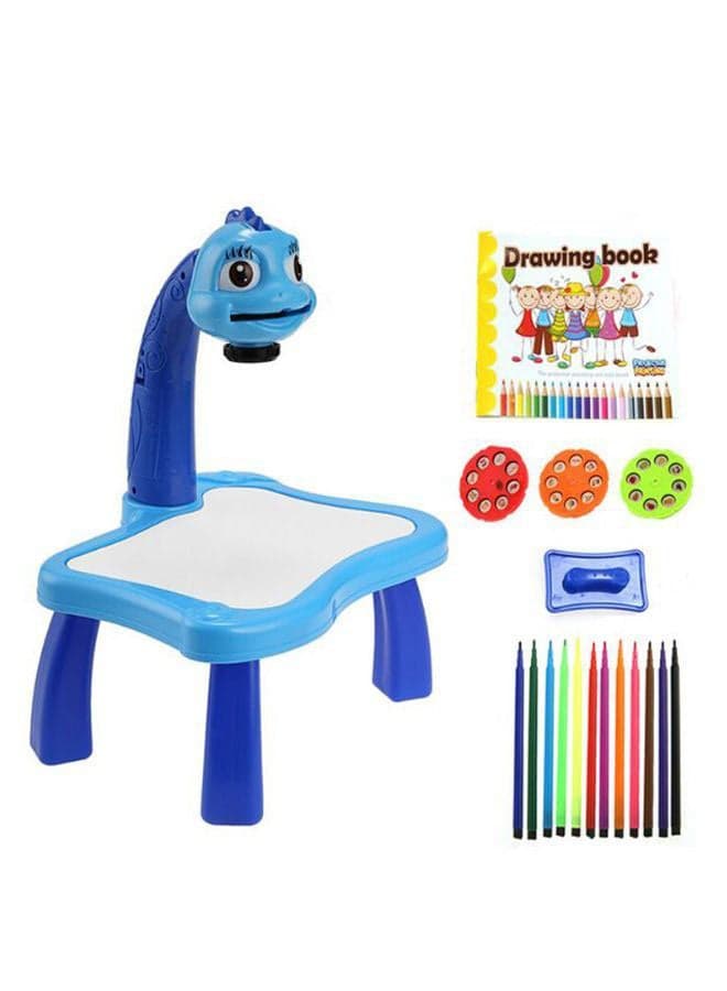 Frozen Desk And Projector Painting Drawing Set Blue/White