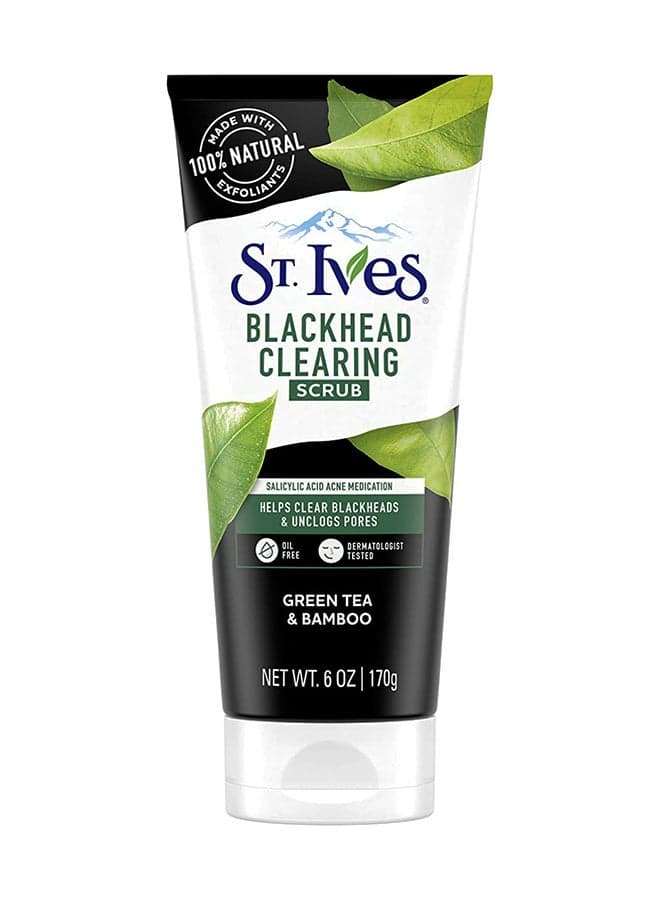 Blackhead Clearing Scrub green tea & bamboo 170grams