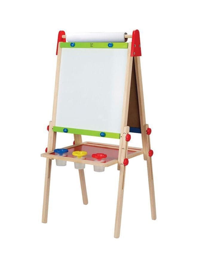 All-In-One Easel With Paper Roll Whiteboards E1010 White/Green/Blue