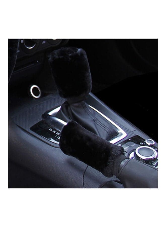 Fluffy 3 pcs Steering Wheel / Handbrake / Gear Shift Cover