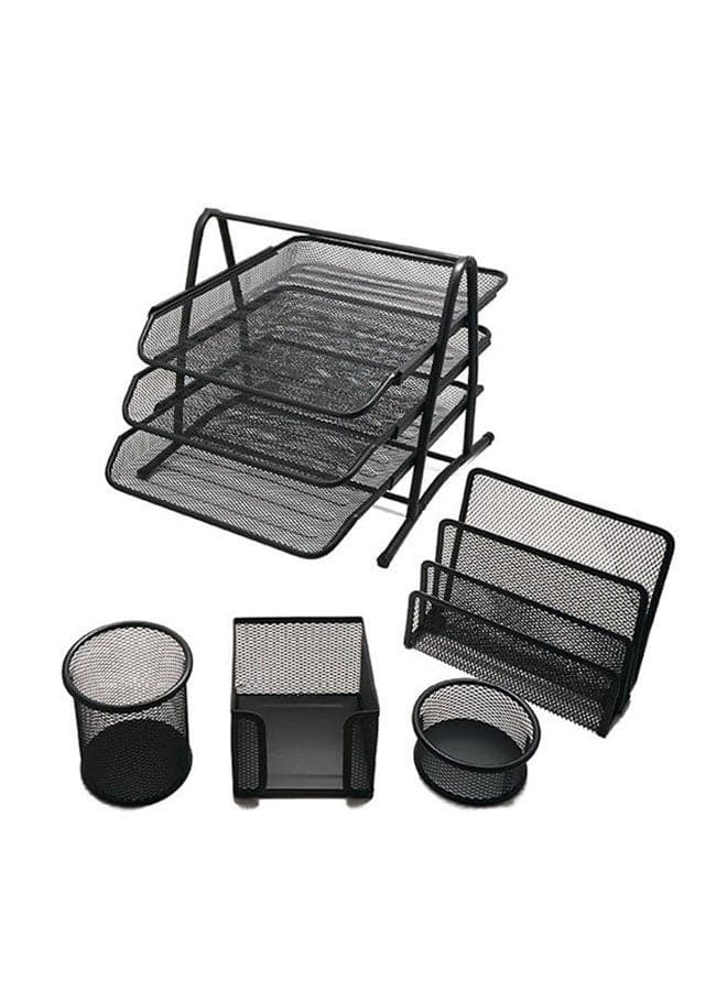 5-Piece Office Set Black
