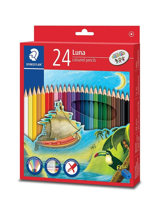 24 Shade Colour Pencil Set Multicolour