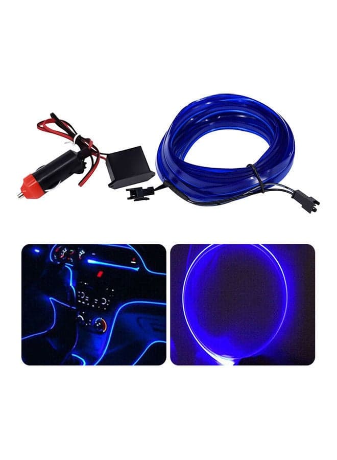Car Interior Decor Strip EL Wire Cable With Power Inverter Set