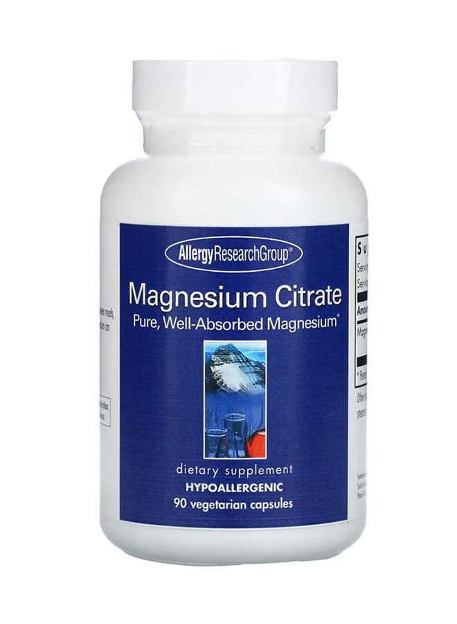 Magnesium Citrate - 90 Vegetarian Capsules