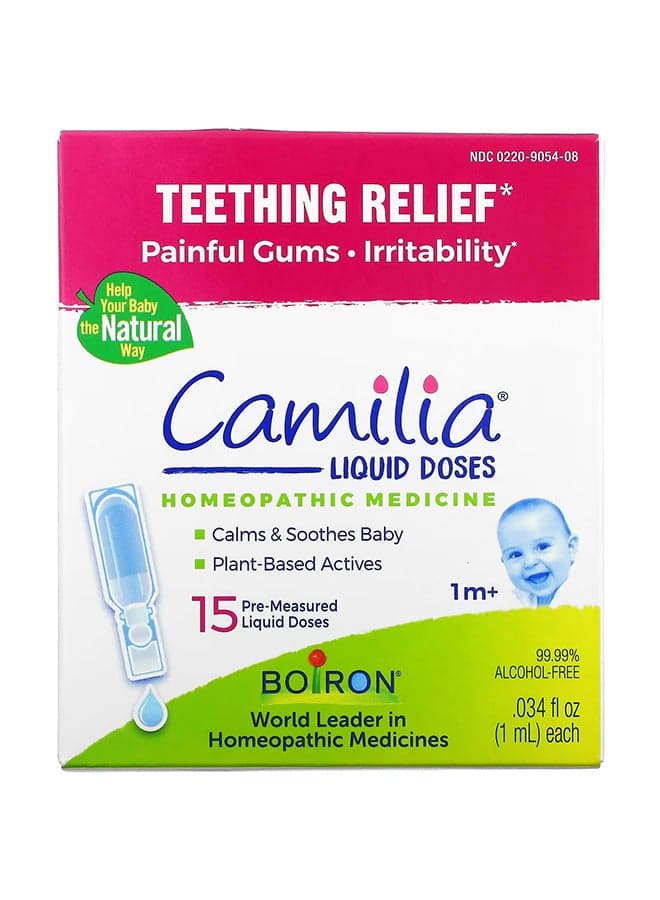 Camilia Teething Relief Homeopathi Medicine - 15 Single Doses