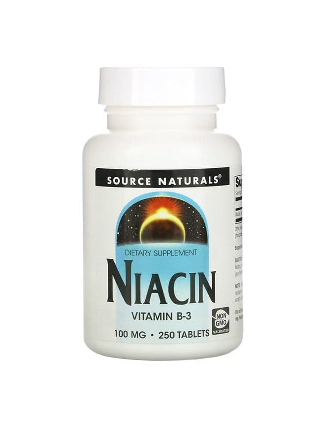 Niacin Dietary Supplement 100mg - 250 Tablets