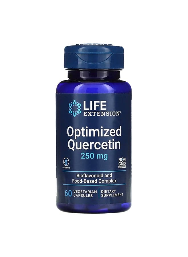 Optimized Quercetin Bioflavonoid Complex 250 mg Dietary Supplement - 60 Capsules