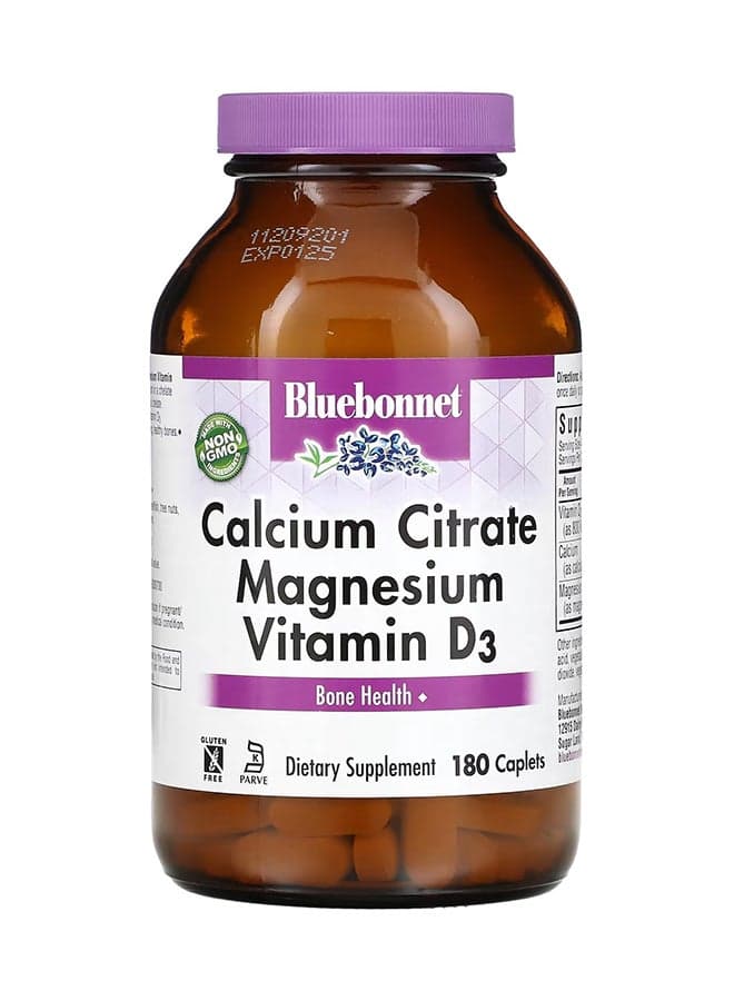Calcium Citrate Magnesium Vitamin D3 - 180 Caplets