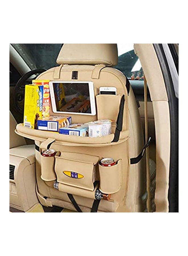 Pu Leather Car Seat Organizer