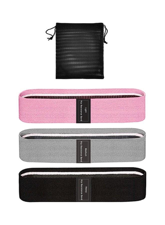 3-Piece Exercise Resistance Loop Bands Set 25x2x13cm 25x2x13cm