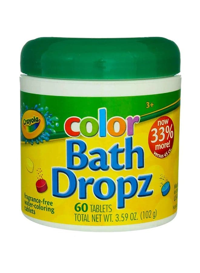 60-Tablets Color Bath Dropz 102grams