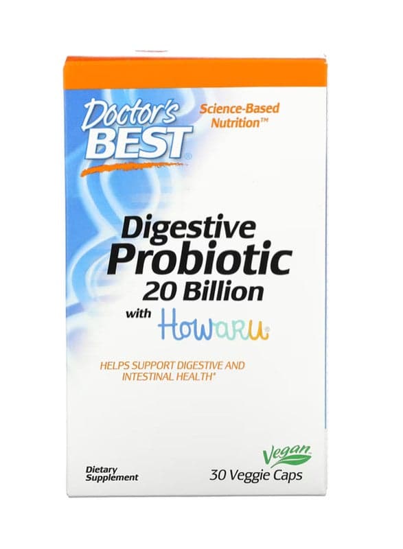 Digestive Probiotic 20 Billion With Howaru - 30 Veggie Caps