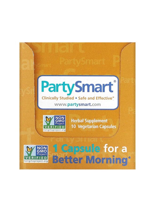 Partysmart 250mg Herbal Supplement - 10 Capsules