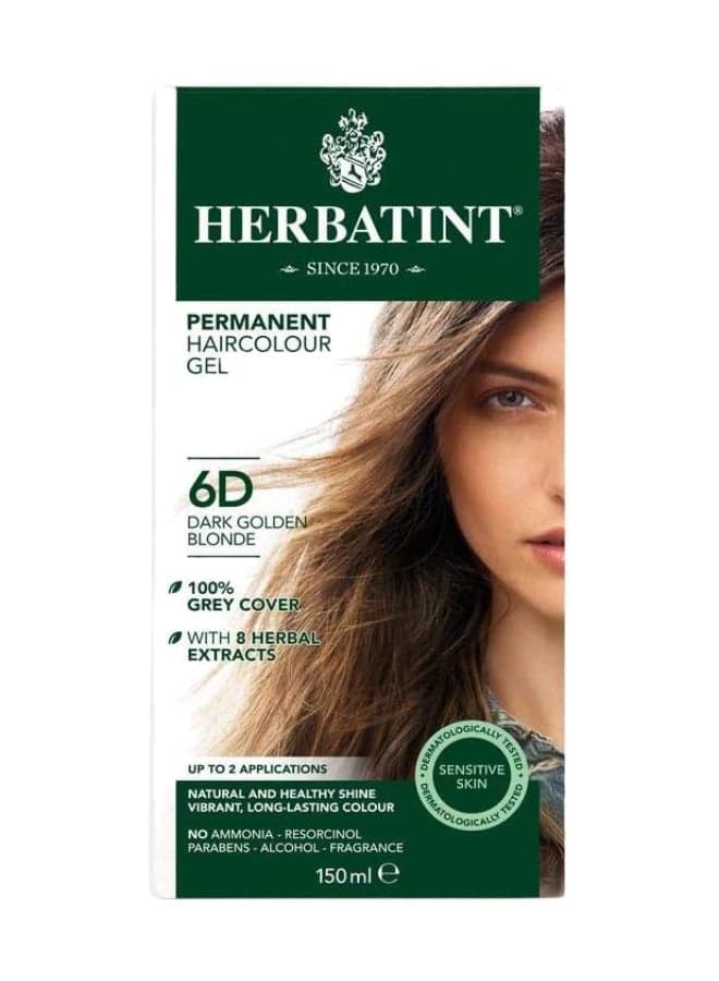 Permanent Haircolour Gel 6D Dark Golden Blonde 150ml