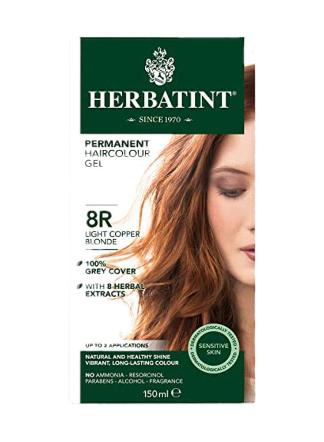 Permanent Haircolor Gel 8R Light Copper Blonde 150ml