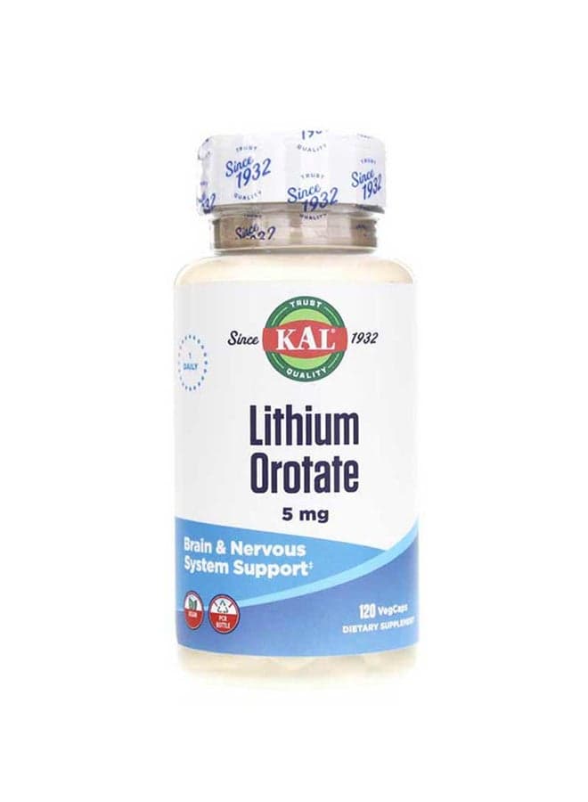Lithium Orotate5mg - 120 Capsules