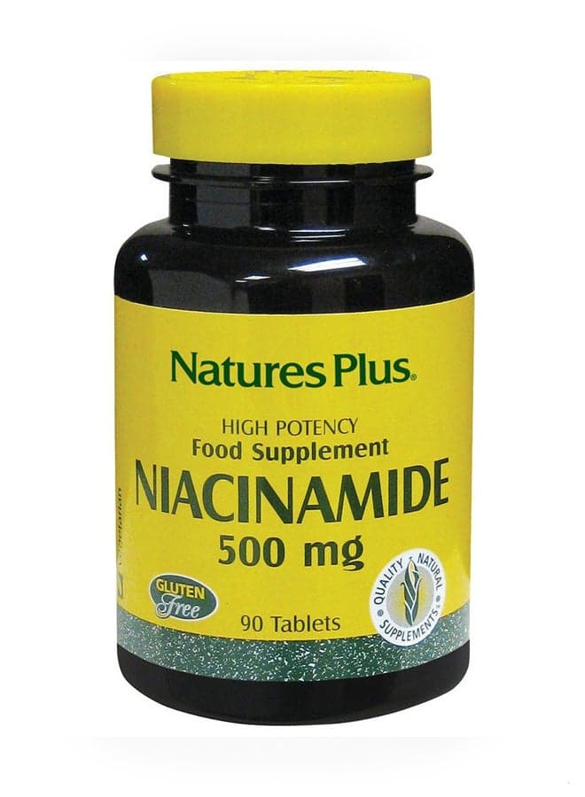 Niacinamide 500 mg Dietary Supplement - 90 Tablets