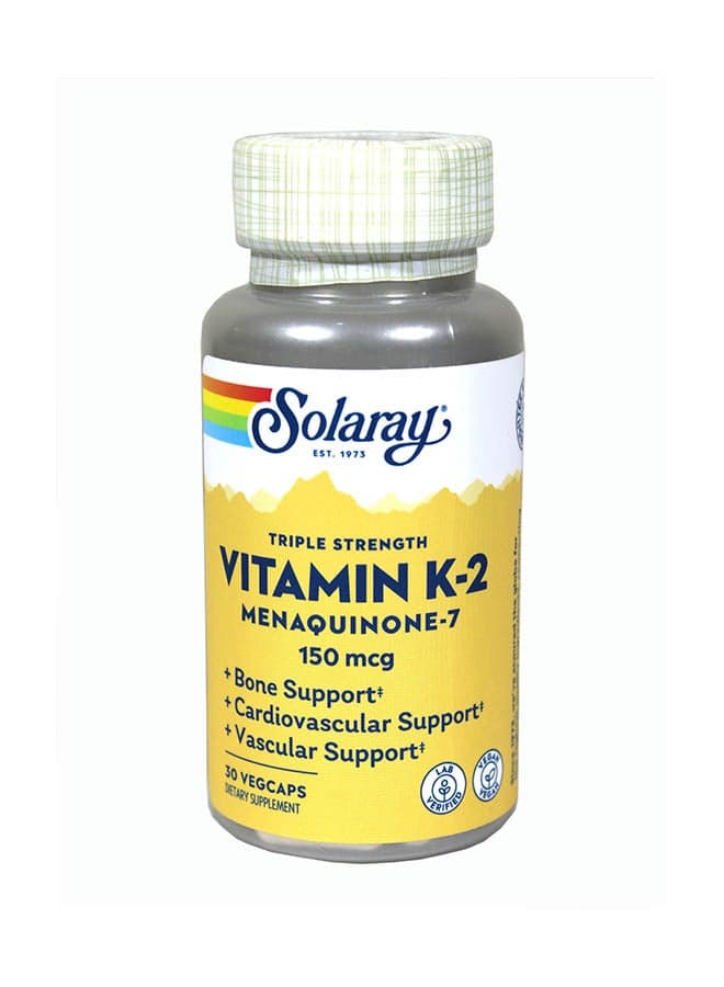 Triple Strength Vitamin K-2 Menaquinone-7 - 30 Veg Capsule