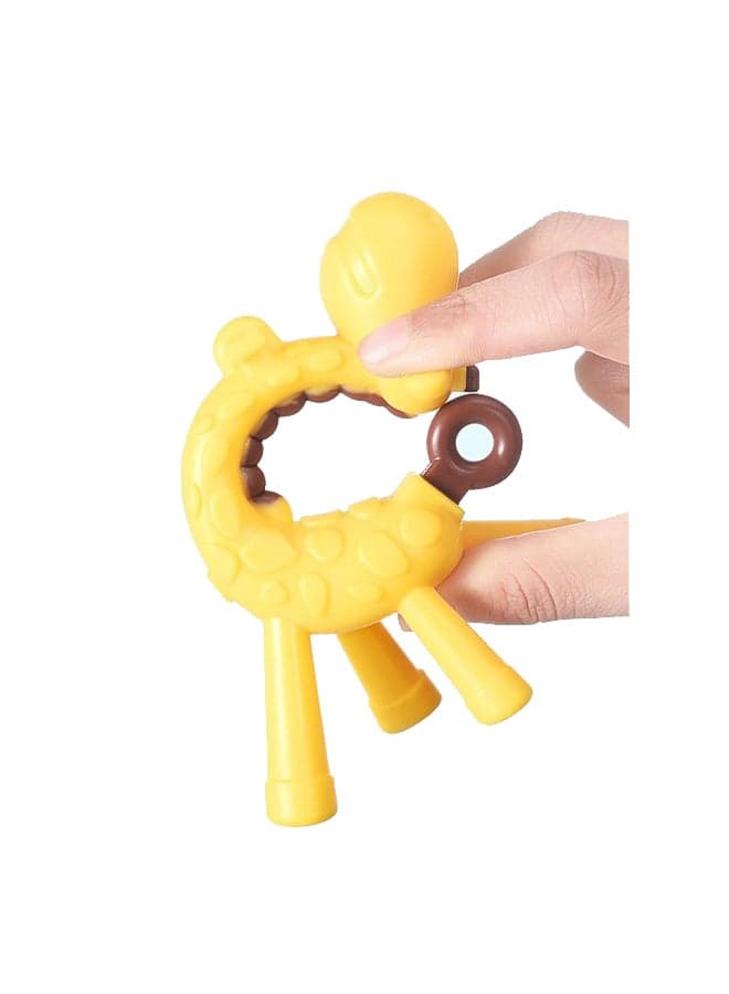 Giraffe Chew Toy Soft Silicone Baby Teether