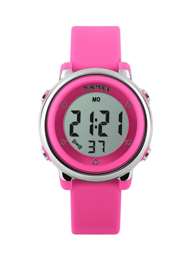 Girls' Water Resistant Digital Watch 1100 - 33 mm - Pink