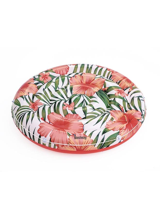 Peaceful Palms Island Easy Inflatable Pool Float - Multicolour 158cm