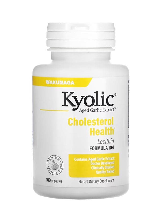 Aged Garlic Extract Lecithin Cholesterol Formula 104 - 100 Capsules