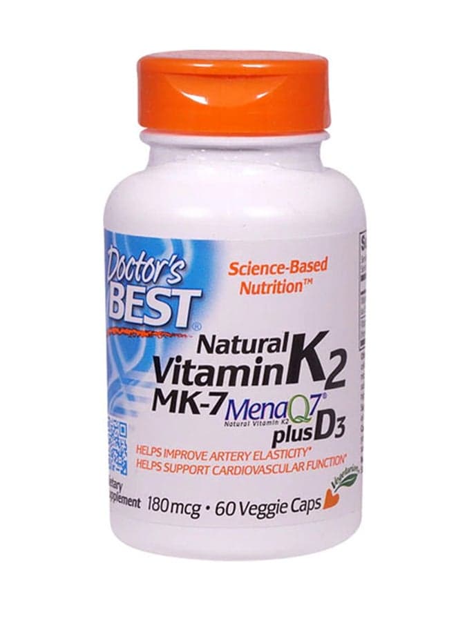 Natural Vitamin K2 Dietary Supplement - 60 Capsules