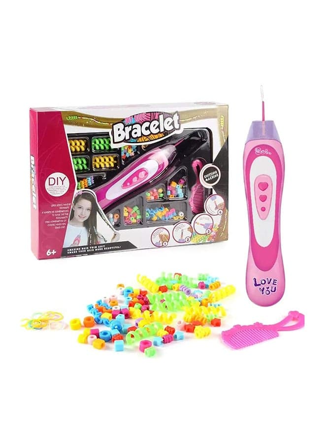 Hair Braider For Kids, Diy Hair Braiding Styling Tool Quick And Easy Electric Braid Machine Colorful Rope Bracelet