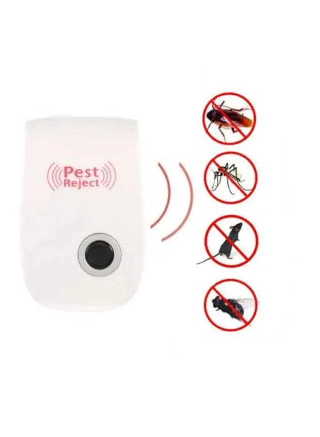 Electrosonic Pest Controlling And Repelling Device White