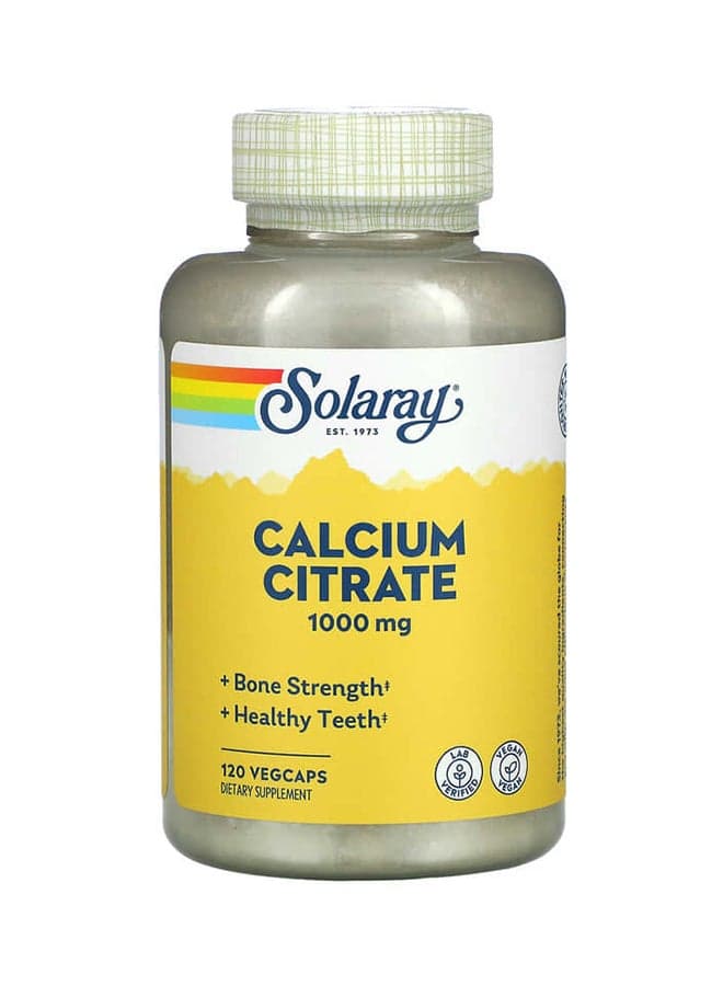Calcium Citrate 1000 mg- 120 Veg Caps