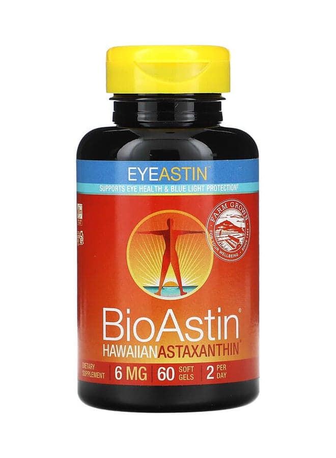 Eyeastin - Hawaiian Astaxanthin 60 Softgels 6 mg