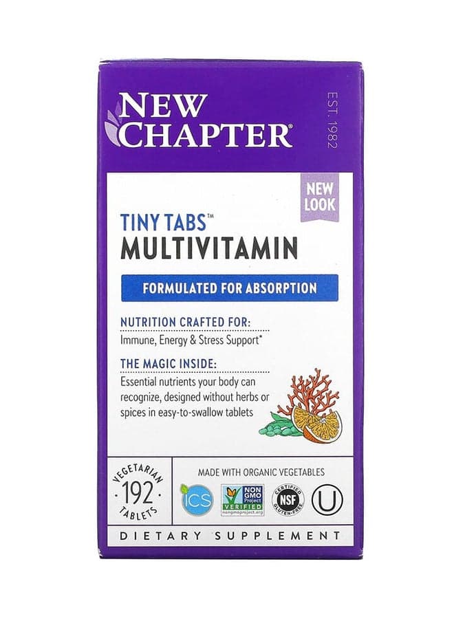 Multi Vitamins Tiny Tabs - 192 Vegetarian Tablets