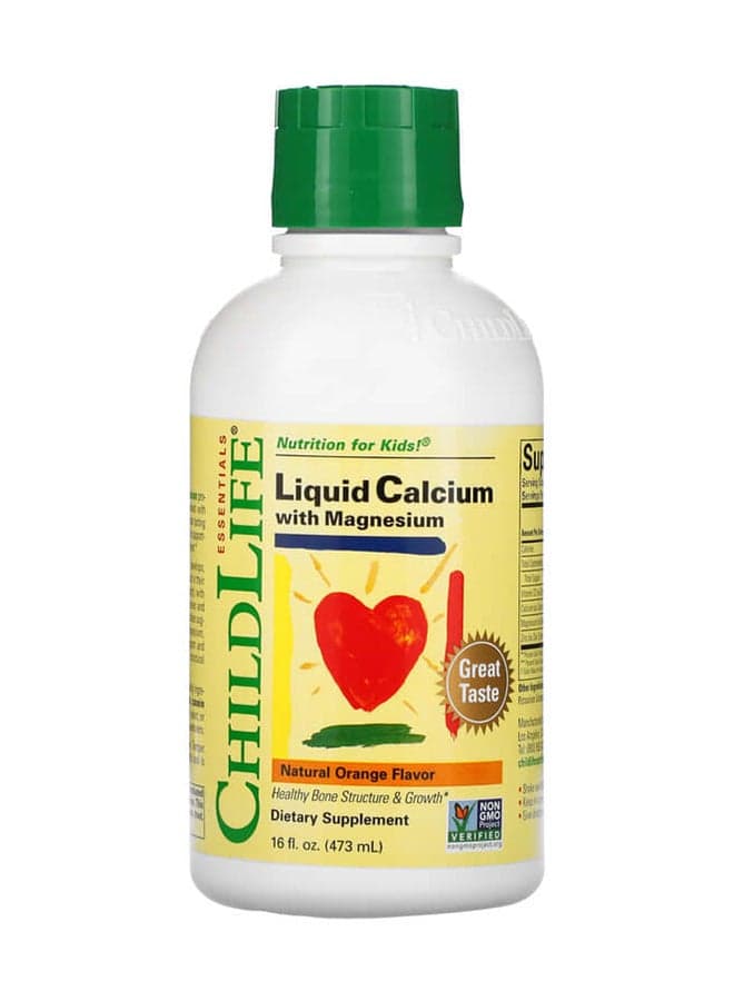 Liquid Calcium With Magnesium - Natural Orange 16 fl oz (473 ml)