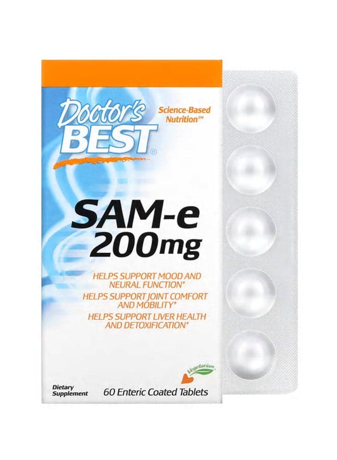 SAM-e Dietary Supplement 200 mg - 60 Enteric Coated Tablets