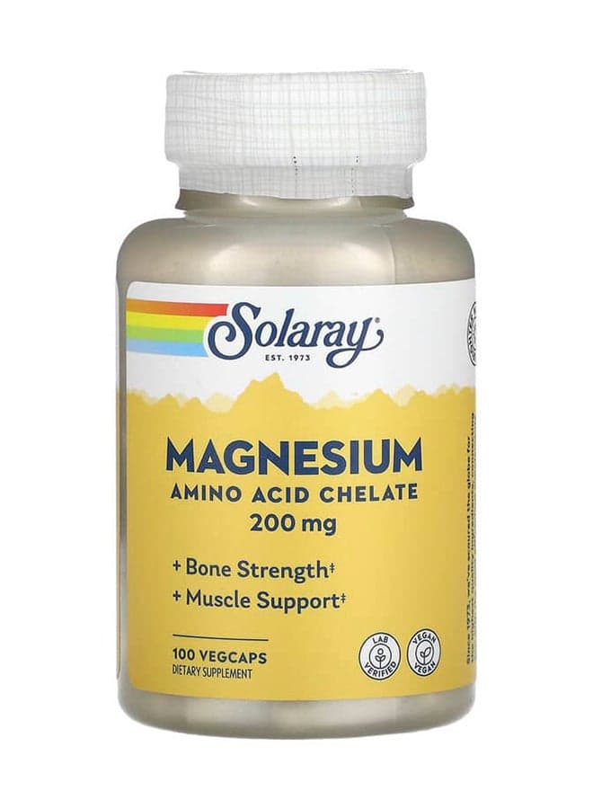 Magnesium 200mg Dietary Supplement - 100 Vegetarian Capsules