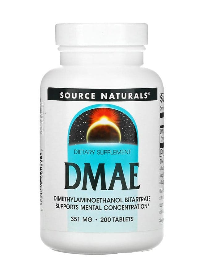 DMAE Dietary Supplement 351mg - 200 Tablets