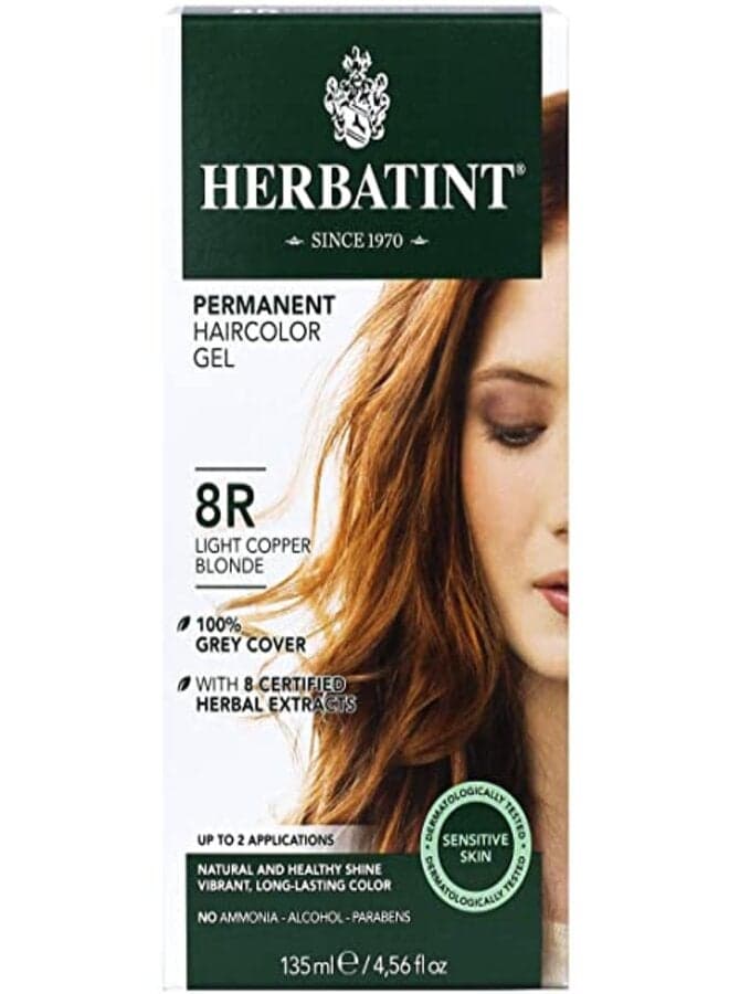 Permanent Haircolor Gel 8R Light Copper Blonde 135ml