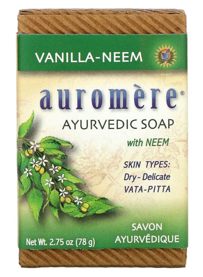 Bar Soap Ayurvedic Vanilla Neem 275 Oz(Pack Of 2)