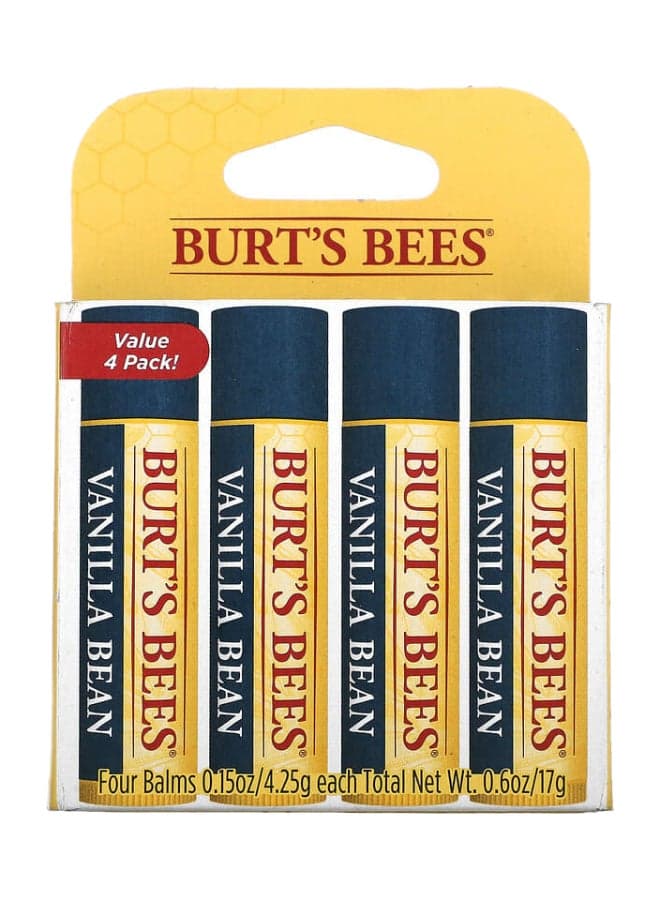 Burts Lip Balm Vanilla Be 15Z Burts Lip Balm Vanilla Bean 15Z Pack Of 4