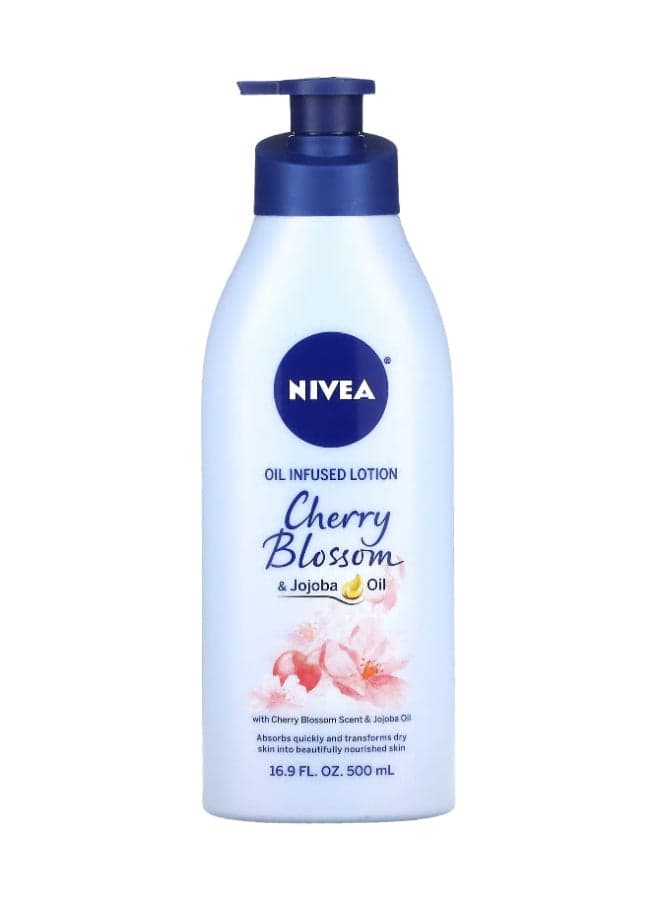 3-Piece Cherry Blossom And Jojoba Oil Extracted Body Lotion Set 1500ml