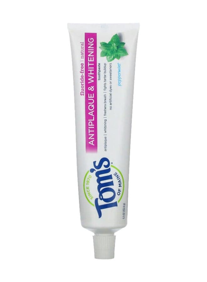 Fluoride-Free Peppermint Flavour Antiplaque And Whitening Toothpaste