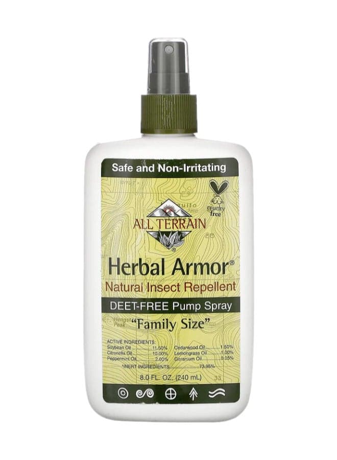 Herbal Armor Natural Insect Repellent Deet With Pump Spray 240ml