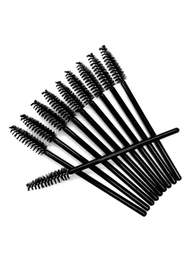50-Piece Eyebrow Eyelashes Brush Set Black